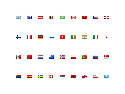 Apple iPhoto Places Flag Icons (2011) apple flags icons ios iphoto