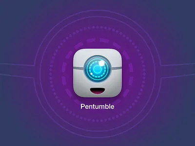 Pentumble iOS icon game helftone icon pentumble platformer
