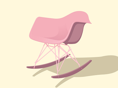 Eames Rocker classic modern eames illustration vector