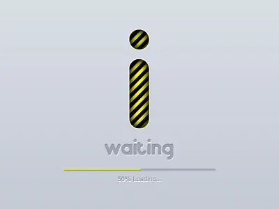 i waiting aplicación app ilustración logo