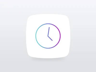 iOS 7 Clock Icon app icon ios