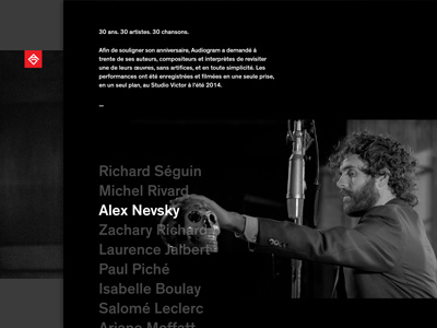 Audiogram - Trente flat web website