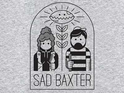 Sad Baxtee band flytrap merch nashville rock tee
