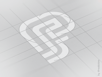 PF monogram geometric lines monogram sketch