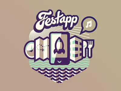 FestApp Four Color WIP event festapp guide illustration mobile nashville