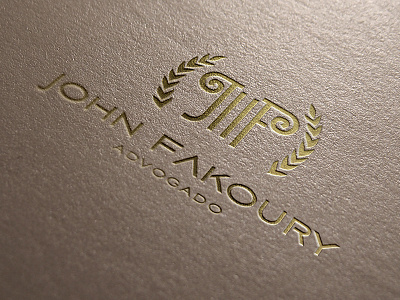 John Fakoury Lawyer brand branding design figure flat icon logo logotype mark texture typeface typography