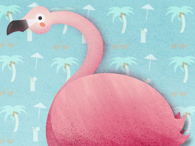 Flamingo bird flamingo miami palm pink summer tree trees tropical