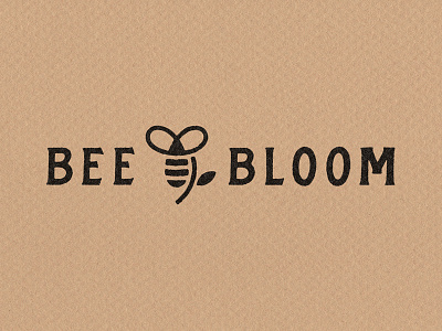 Bee And Bloom branding logo mark