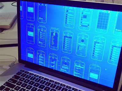 Circles 2014 Wireframe Flow blue flow interface ui user flow user interface ux wireframe