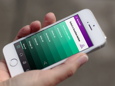 Choose a City app club dance dj drop down dropdown electronic geolocation mobile music select