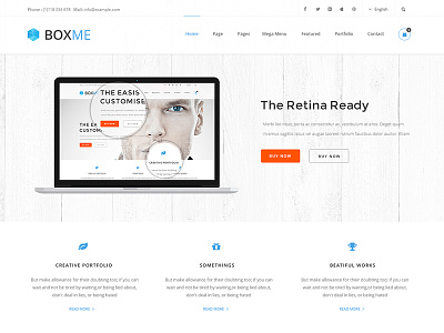 Boxme Ultimate Slider boxme homepage layout slider themeforest web web design website wordpress