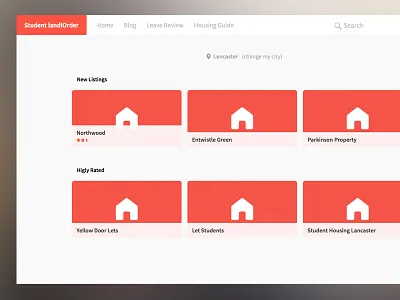 Studentlandlorder housing student template uk website