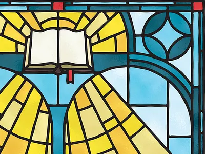 Truth & Light bible christian editorial editorial illustration illustration light magazine stained glass texture truth