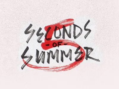 5SOS brush lettering lettering type