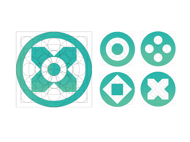 Ied Symbol system binary system brand design logo construction logo design symbol system