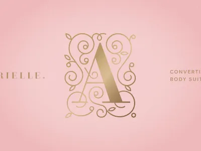 An "A" a branding leaves type