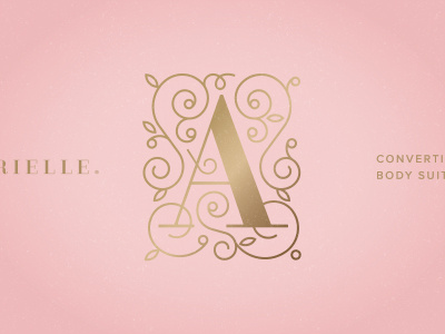 An "A" a branding leaves type