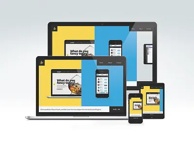 Portfolio devices layout portfolio responsive scrolling side