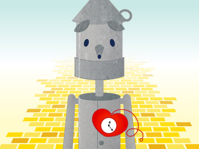 PCFF - Tin Man heart illustration man oz tin watch website wizard