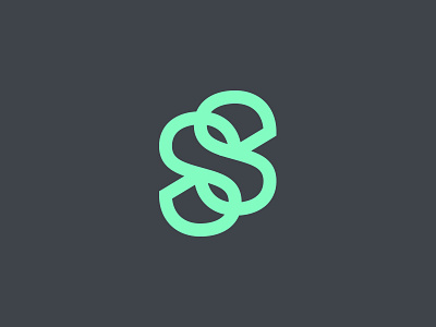 Something Forgotten 3d icon lettermark logo mint monogram s