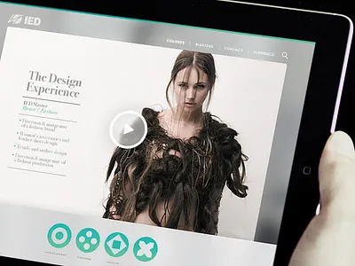 Ipad Landing ied landing page player responsive website