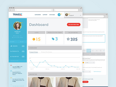 Traidz barter dashboard trade upload