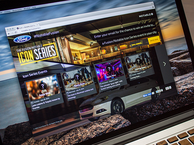 Ford + Notable.ca IconSeries #NotableFusion events ford ford canada lifestyle notable.ca user interface web design web site