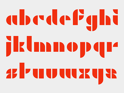 Geometric Typeface type