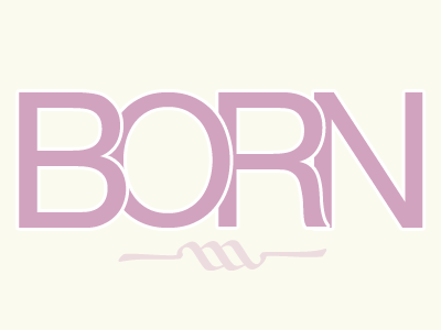 Born Logo V4 family logo purple