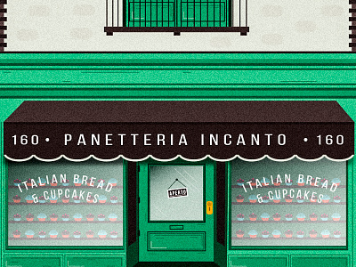 Panetteria Incanto architecture city illustration vector