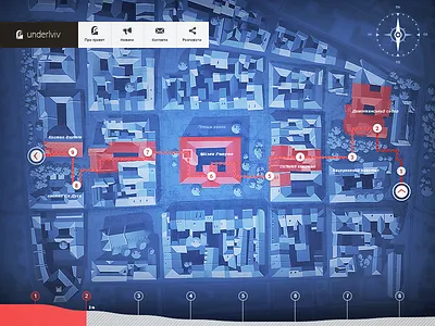 Underlviv design lviv map ui under web webapp webdesign