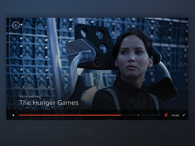 Video Player Interface design hulu interactive interface movie netflix player ui ux video