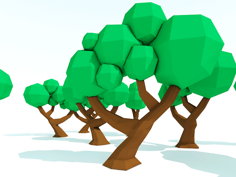 Tree Animation 3d animated animation c4d cinema 4d gif