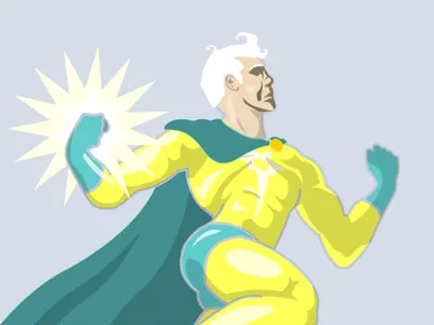 Captain Starpuncher captain hero illustration super superhero