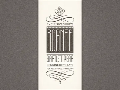 Spirit Bottle / Packaging Box Label ... bottle box label lettering ornament packaging type typo typography