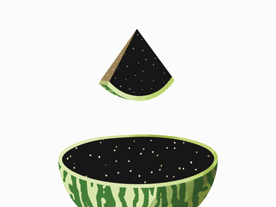 space watermelon fruit illustration space star watermelon