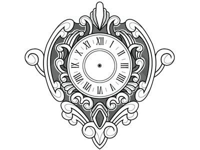 Timeless & Limitless clean debut handless clock old