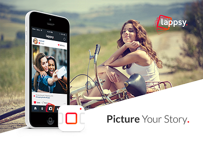 Lappsy - Picture Your Story flat ios7 lappsy photo ui ux