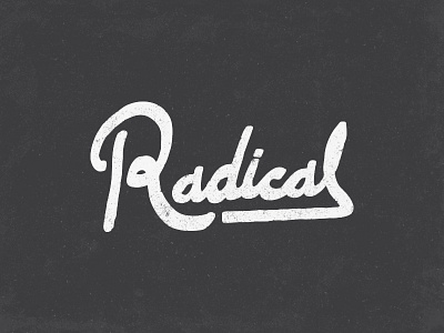 Radical design lettering typography