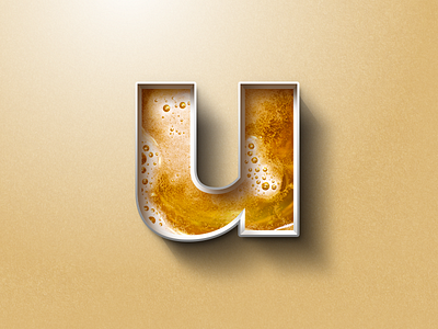 Beer clockwork depth letters realism wallpaper