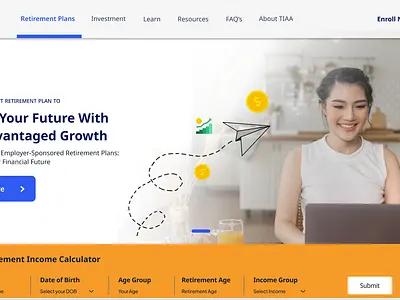 TIAA Webpage Redesign branding design portal redesign ui uiux design user interface ux ux design web website