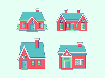 House Illustration building cartoon design home house illustration