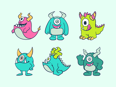 Cute Monster Illustration cartoon character cute illustration mascot monster playful