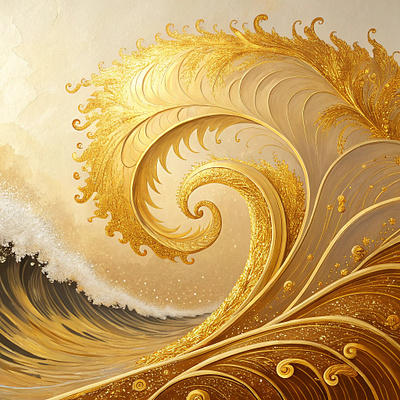 gold abstract painting graphic design illustration vector