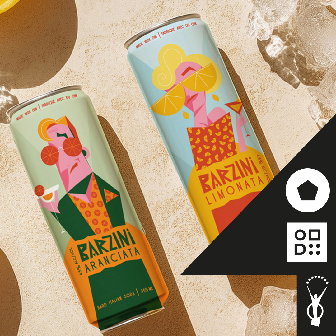 Barzini alcohol beverage packaging branding food illustration label label design logo packaging packaging design