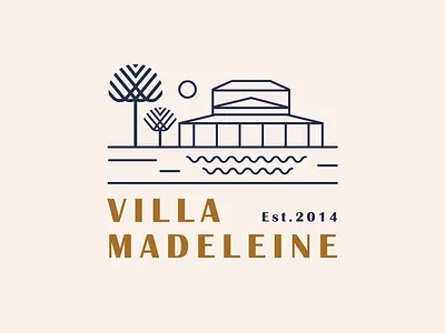 Villa Madeleine - logo vector branding design graphic design illustration logo typography ux vector