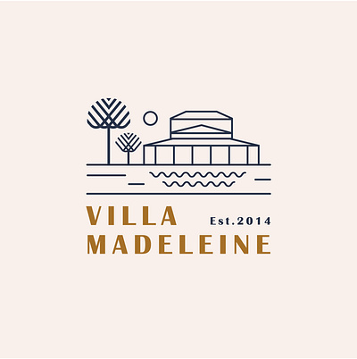 Villa Madeleine - logo vector branding design graphic design illustration logo typography ux vector