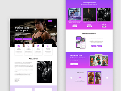 Personal Trainer Marketing Website