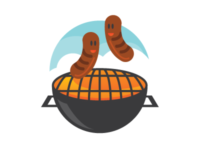 Brats brats character grill illustration summer