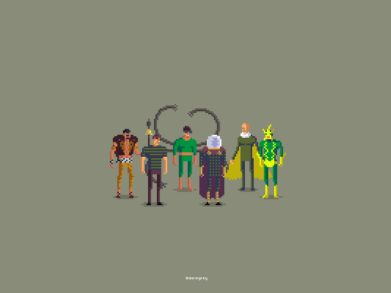 Sinister Pix gif marvel pixel art sinister six spiderman